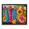 Stupell Industries Cowboy Boots and Sunflowers Floating Frame, design by Shawna Stewart